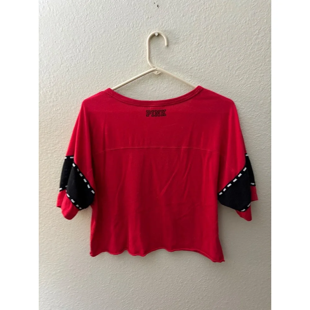 PINK Victoria's Secret Red "86" Cropped Jersey T Shirt Top Womens Medium
A842 - Picture 2 of 4
